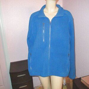 LL Bean Men's Jacket Size XL Blue Fleece Trail Full Zip Outdoor Hiking Layer
